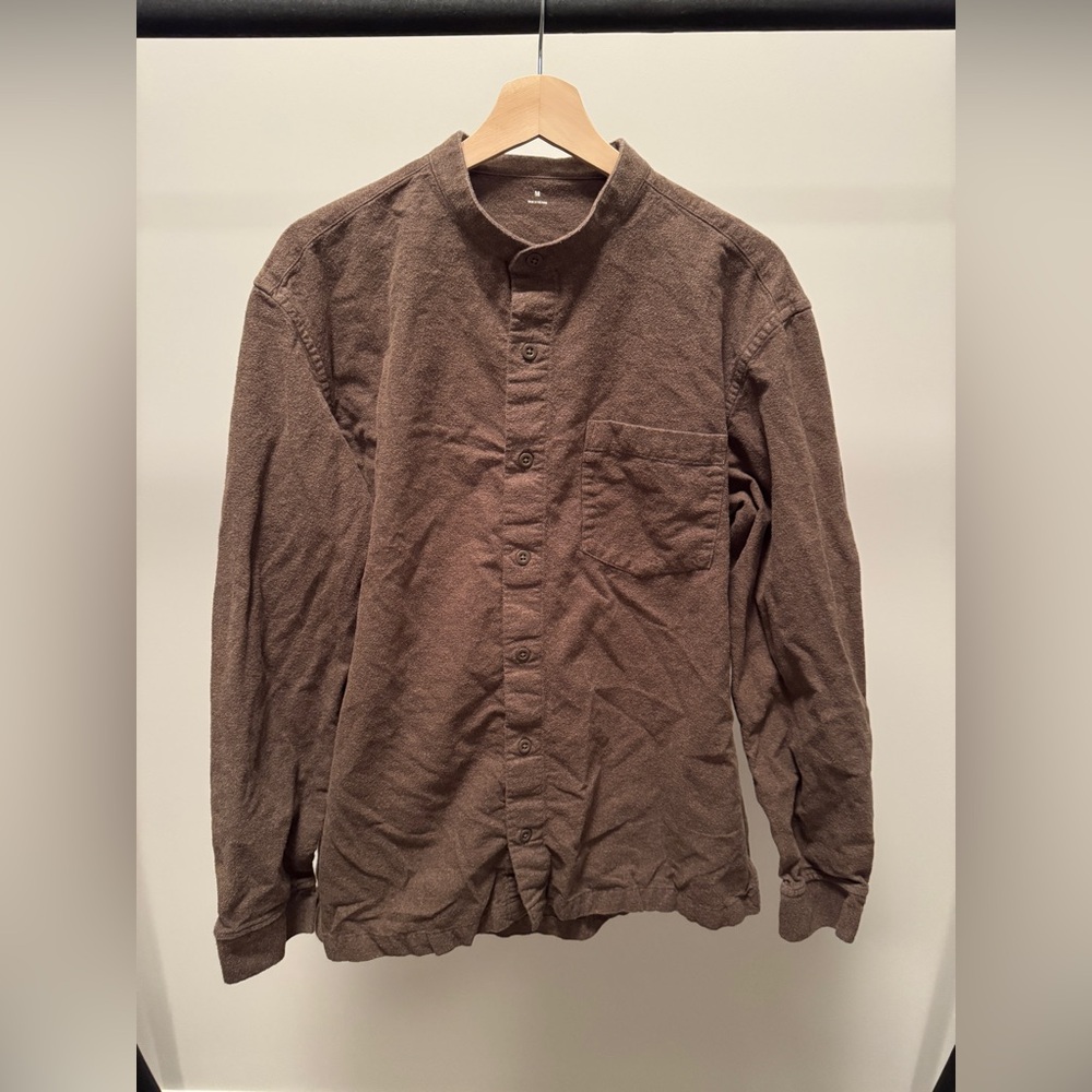 Muji Oxford Stand Collar Shirt